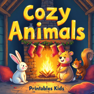 Cozy Animals: Coloring Book