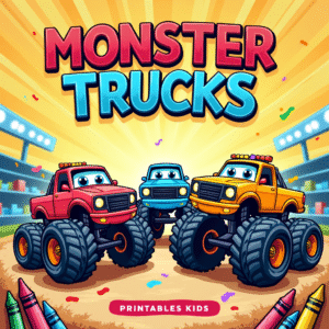 Monster Trucks: Coloring Book